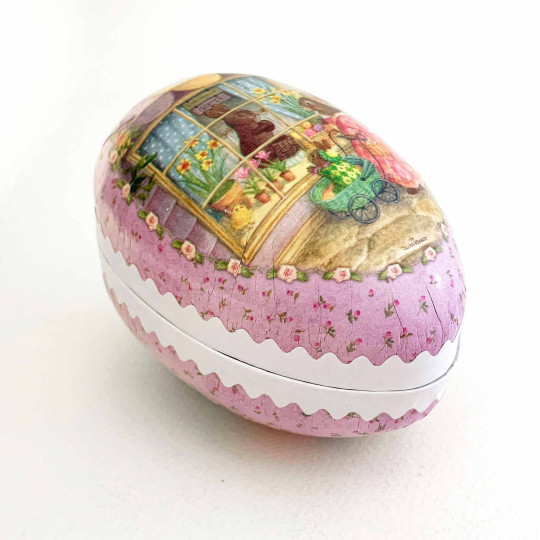 4-1/2" Holly Pond Hill Bunny Candy Shop Cardboard Easter Egg Container ~ Germany